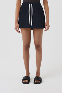 Nude Lucy Lars Cord Short in a Purple Indigo Colour