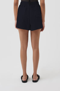 Nude Lucy Lars Cord Short in a Purple Indigo Colour