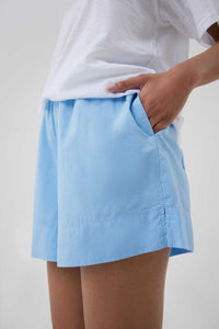 Nude Lucy Naya Washed Cotton Short In a Blue Horizon Colour