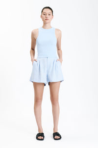 Nude Lucy Rynn Linen Short in a Blue Sky Colour