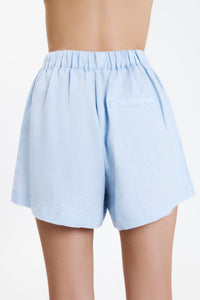 Nude Lucy Rynn Linen Short in a Blue Sky Colour