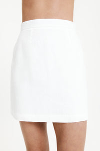 Nude Lucy Rynn Linen Mini Skirt in White