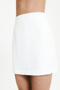 Nude Lucy Rynn Linen Mini Skirt in White