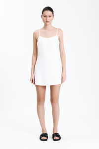 Nude Lucy Rynn Linen Mini Dress in White