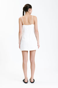 Nude Lucy Rynn Linen Mini Dress in White