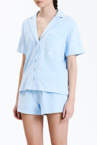 Nude Lucy Inka Terry Shirt in a Blue Sky Colour