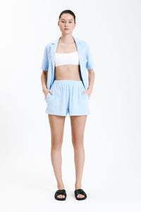 Nude Lucy Inka Terry Short in a Blue Sky Colour