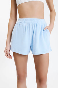 Nude Lucy Inka Terry Short in a Blue Sky Colour