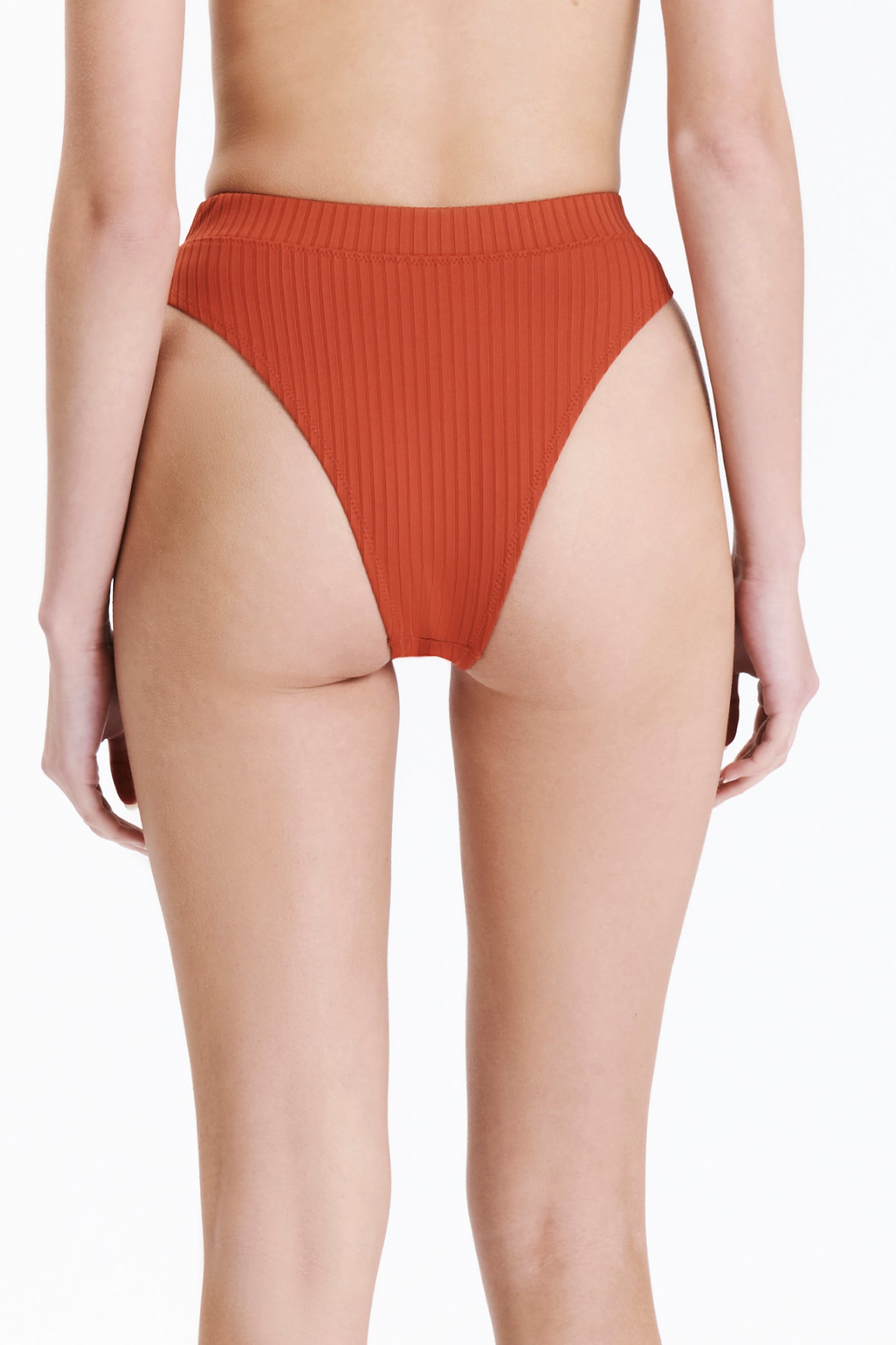 Nude Lucy High Rise Brief In A Terracotta Rooibos Colour 