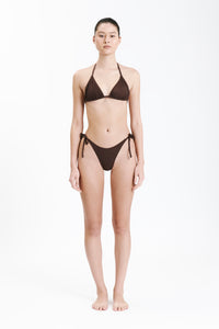 Nude Lucy Classic Triangle Top in a Brown Chocolate Cacao Colour