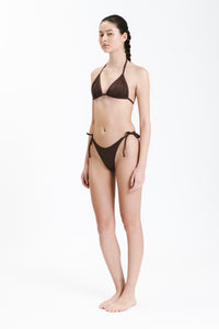 Nude Lucy Classic String Bikini Brief in a Brown Chocolate Cacao Colour