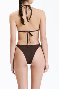 Nude Lucy Classic Triangle Top in a Brown Chocolate Cacao Colour