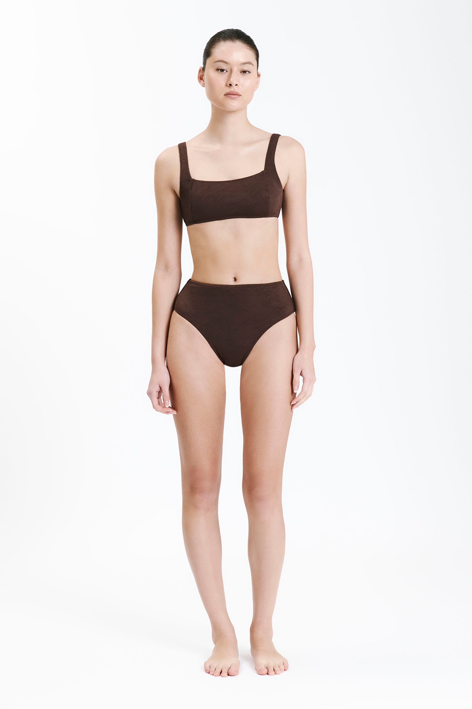 Nude Lucy Boy Leg Brief In A Brown Chocolate Cacao Colour 