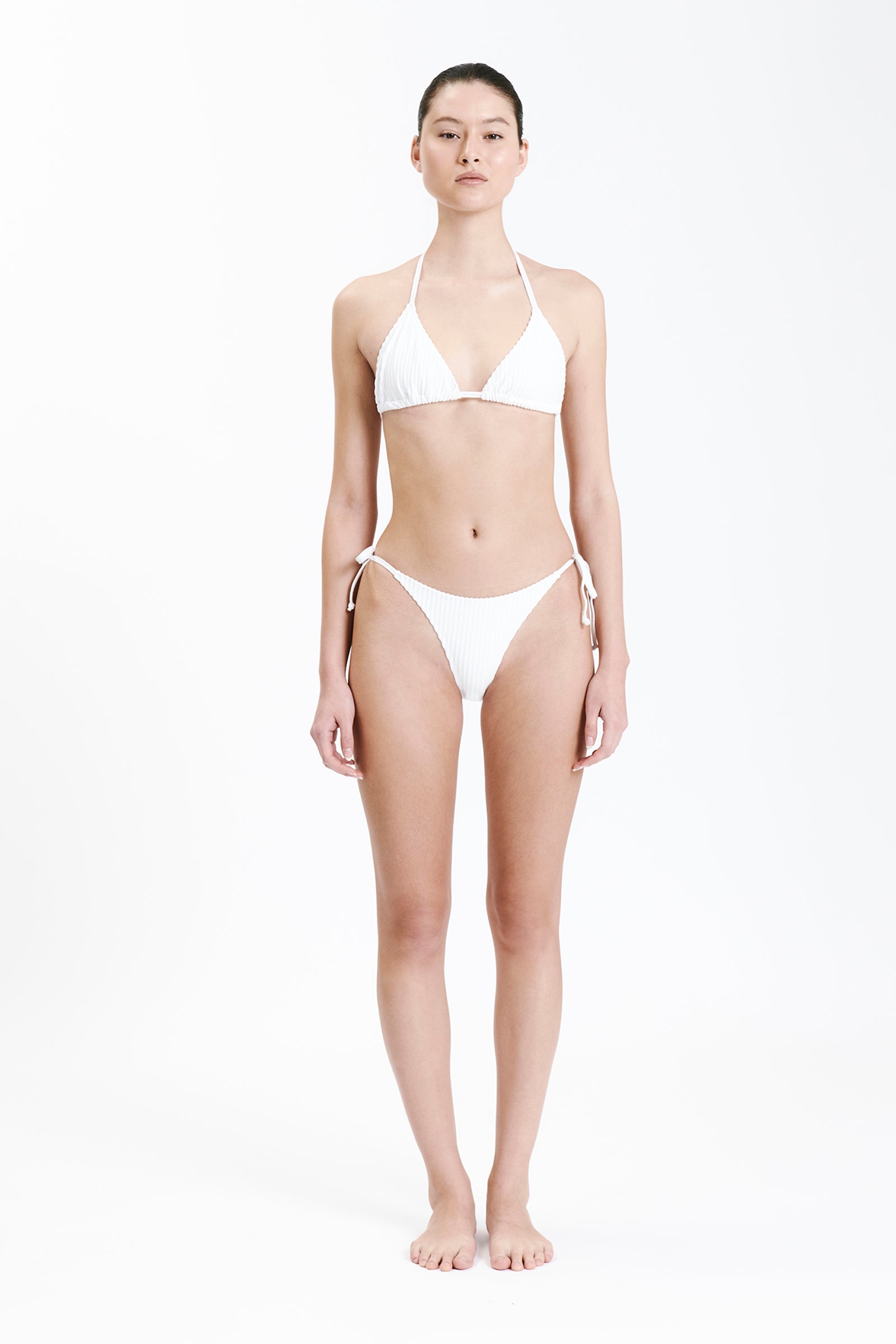 Nude Lucy Classic Triangle Top in White