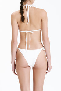 Nude Lucy Classic Triangle Top in White