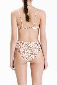 Nude Lucy Classic Bandeau Top In a Floral Print