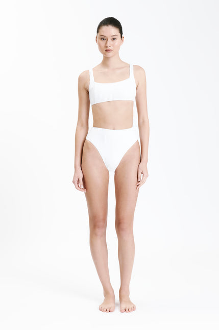 BOY LEG BRIEF-White