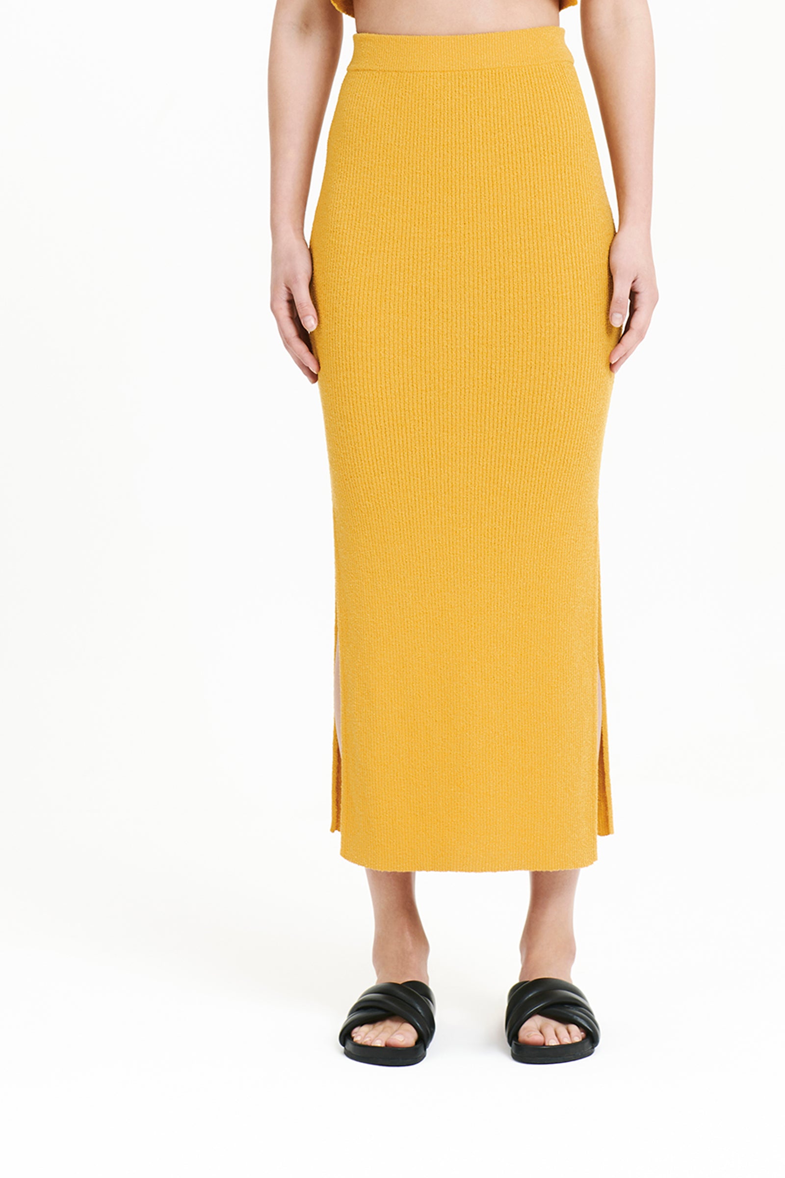 Nude Lucy Binx Skirt In A Orange & Yellow Toned Mango Colour 