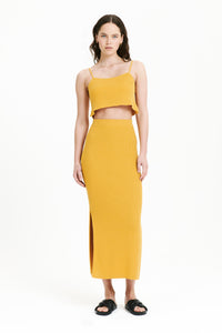 Nude Lucy Binx Camisole Top In a Orange & Yellow Toned Mango Colour