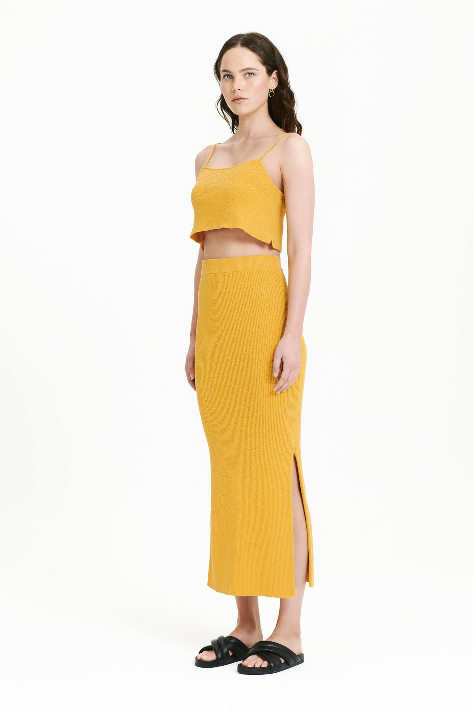 Nude Lucy Binx Skirt In A Orange & Yellow Toned Mango Colour 