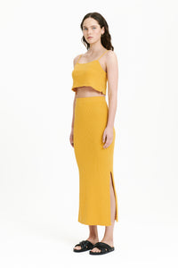 Nude Lucy Binx Skirt In a Orange & Yellow Toned Mango Colour