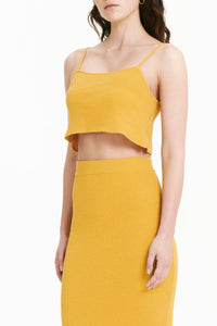 Nude Lucy Binx Camisole Top In a Orange & Yellow Toned Mango Colour