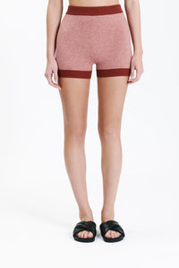 Nude Lucy Nude Active Knit Short in Chilli
