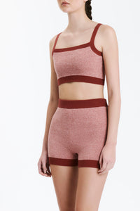 Nude Lucy Nude Active Knit Crop in Chilli