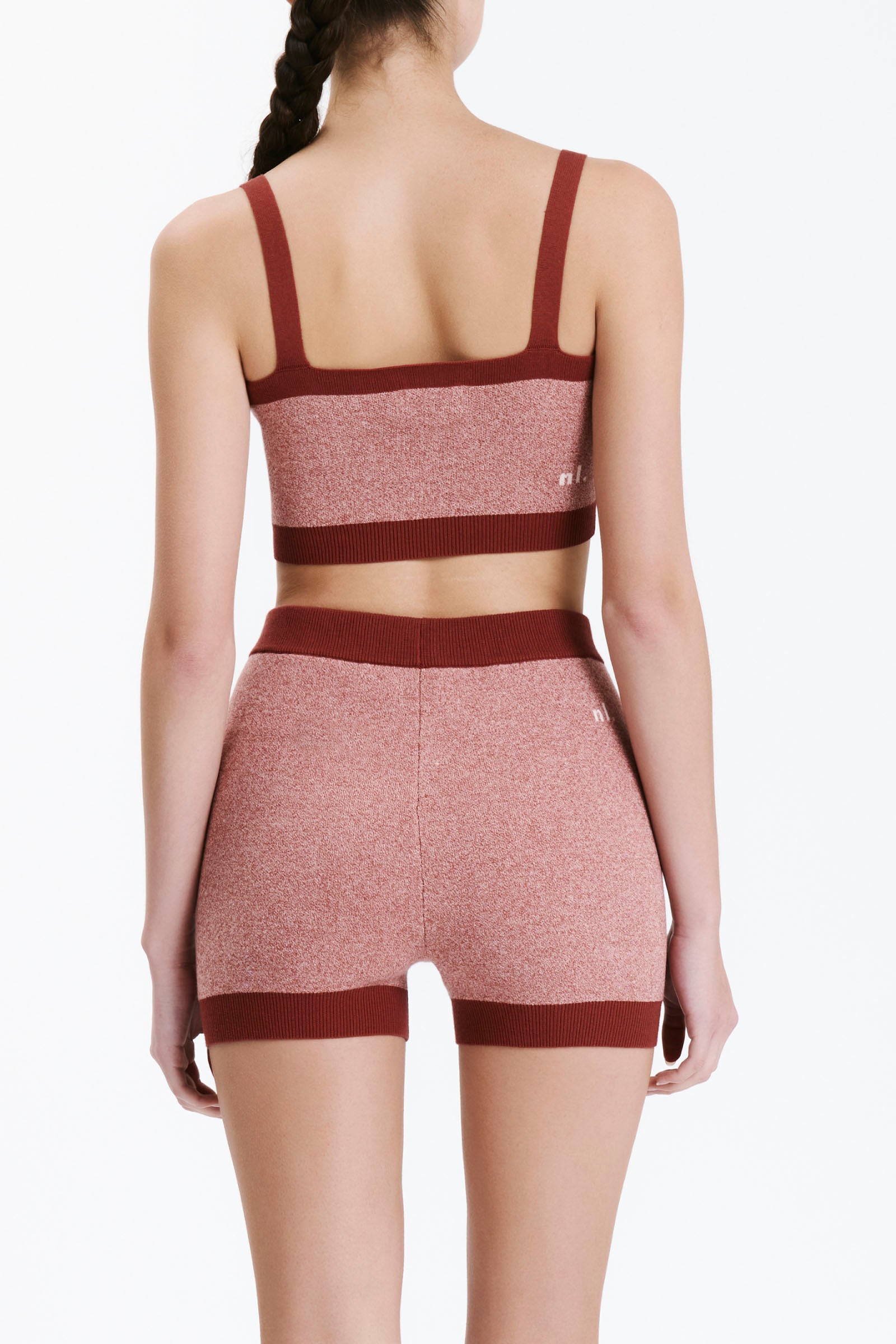 Nude Lucy Nude Active Knit Crop In Chilli 
