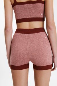 Nude Lucy Nude Active Knit Short in Chilli