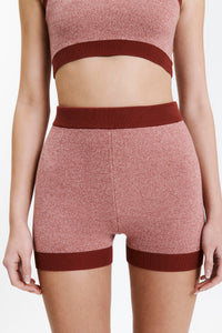 Nude Lucy Nude Active Knit Short in Chilli