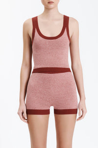 Nude Lucy Nude Active Knit Tank in Chilli