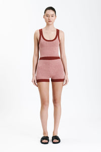 Nude Lucy Nude Active Knit Short in Chilli