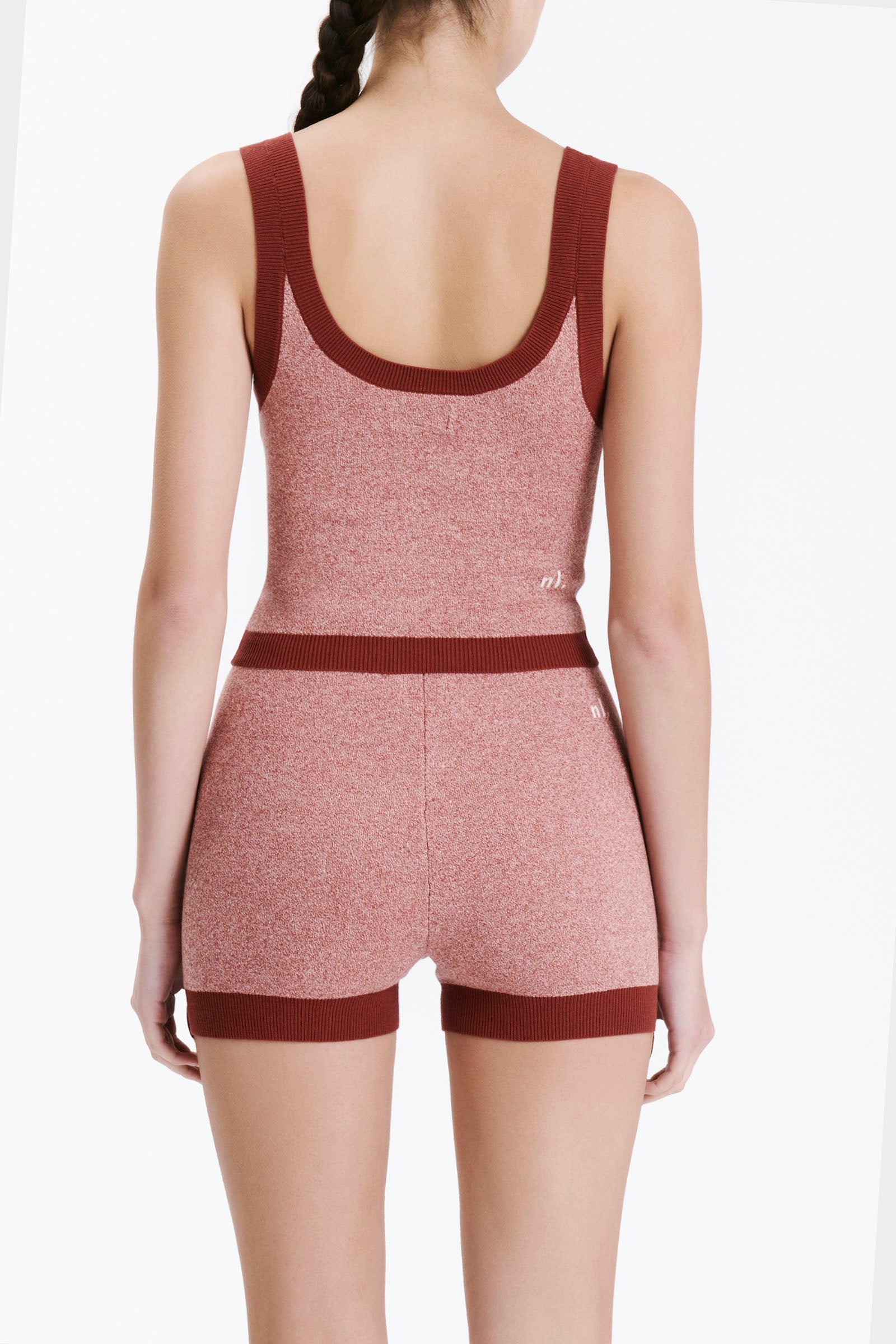 Nude Lucy Nude Active Knit Tank In Chilli 
