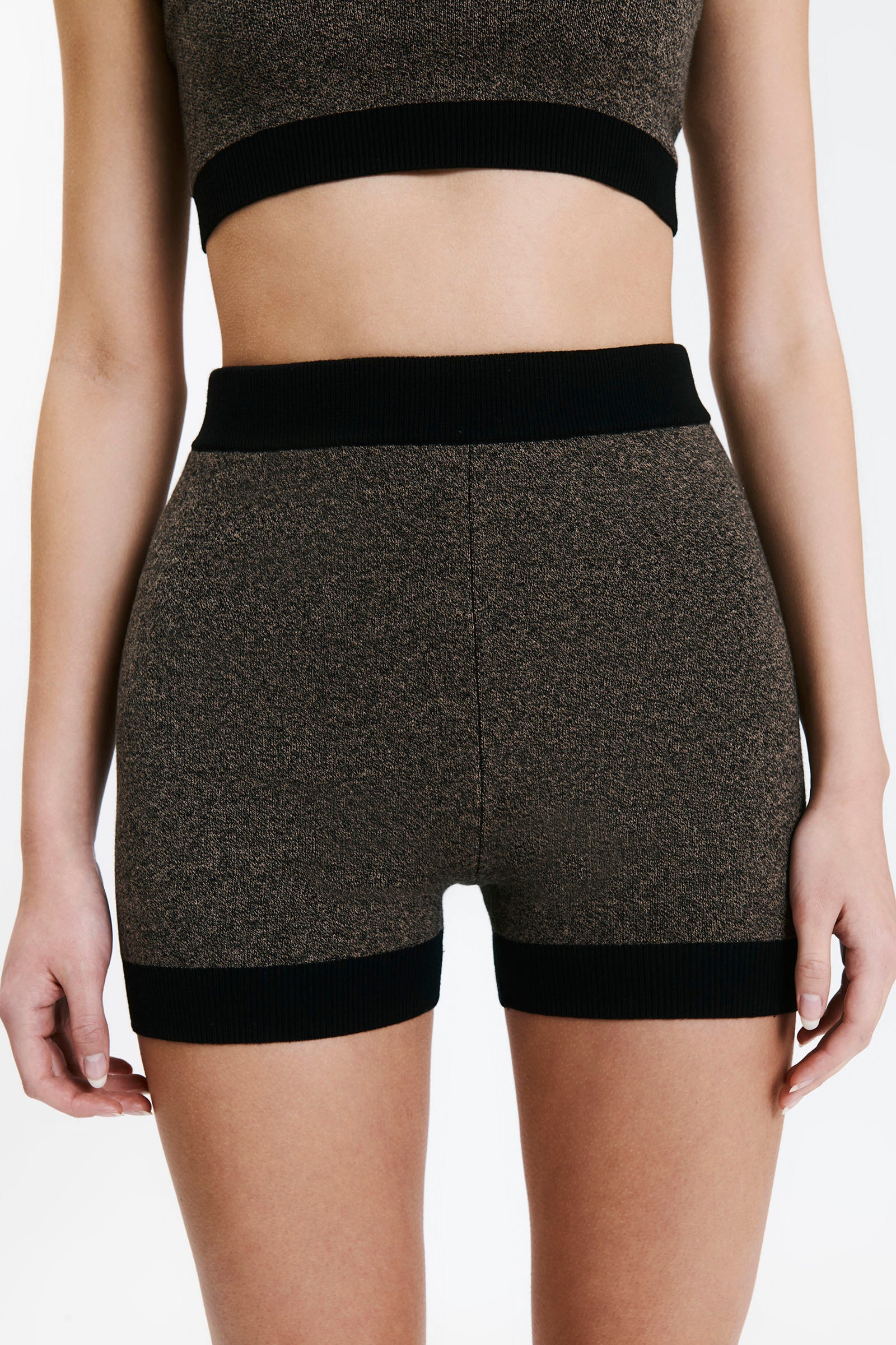 Nude Lucy Nude Active Knit Short In Granite 