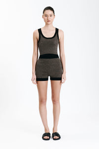 Nude Lucy Nude Active Knit Short in Granite