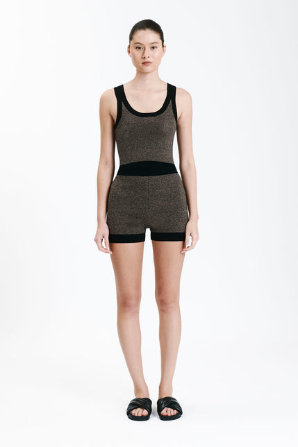 NUDE ACTIVE KNIT SHORT-Granite