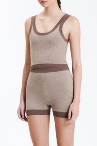Nude Lucy Nude Active Knit Tank in Silt