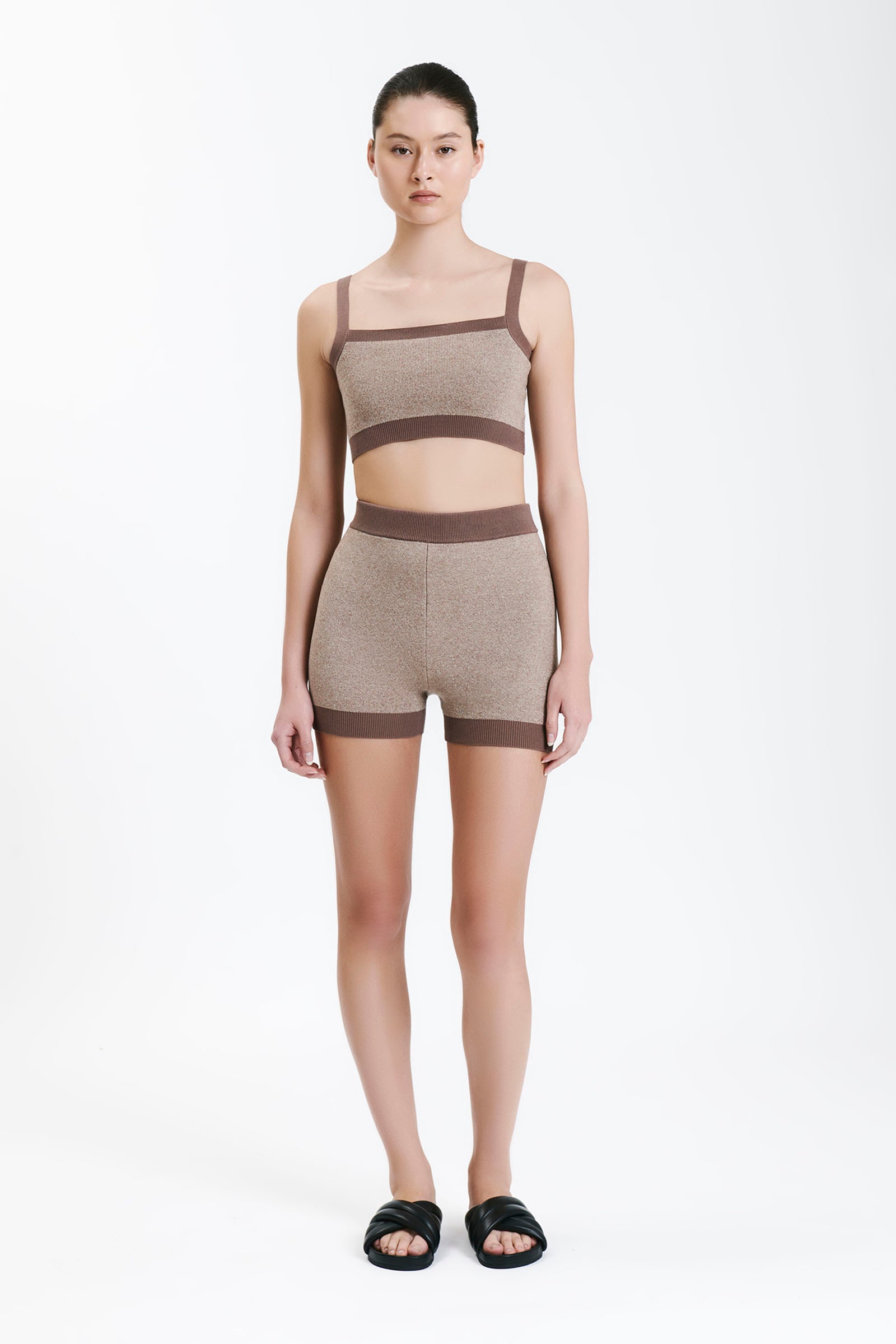 Nude Lucy Nude Active Knit Short In Silt 