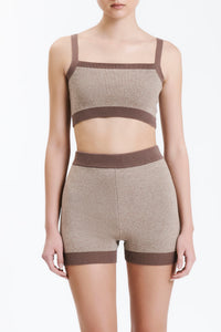 Nude Lucy Nude Active Knit Crop in Silt