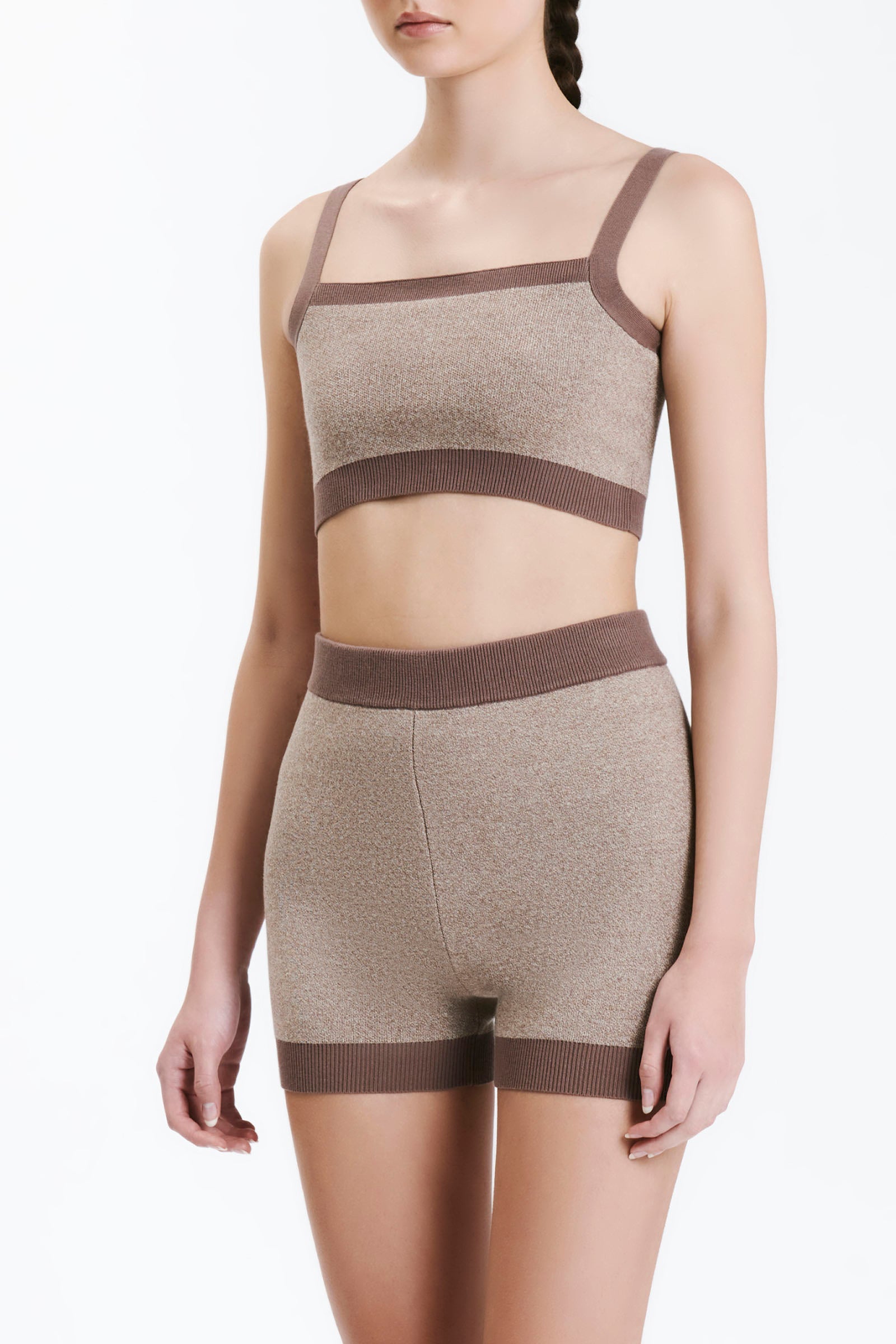Nude Lucy Nude Active Knit Crop In Silt 