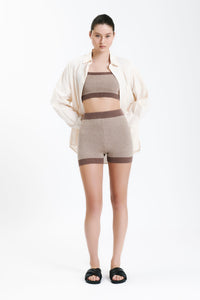 Nude Lucy Nude Active Knit Crop in Silt