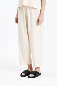 Nude Lucy Fresno Pant In a Light Yellow & Beige Crema Colour