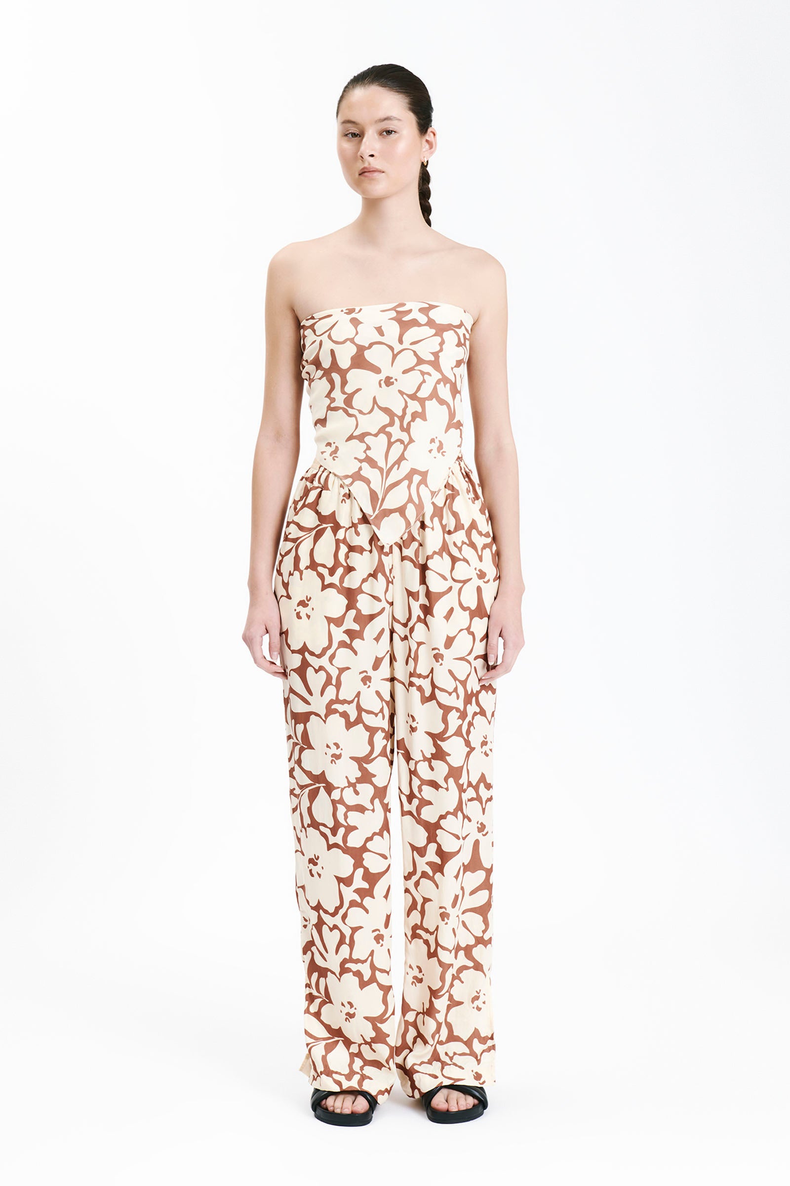 Nude Lucy Terra Scarf In A Floral Print 