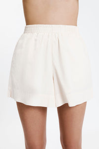 Nude Lucy Cruz Poplin Short in White Cloud