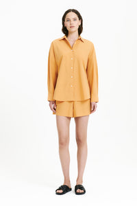 Nude Lucy Cruz Poplin Shirt In an Orange Mandarin Colour