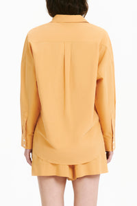 Nude Lucy Cruz Poplin Shirt In an Orange Mandarin Colour