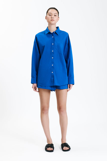 CRUZ POPLIN SHIRT-Pacific
