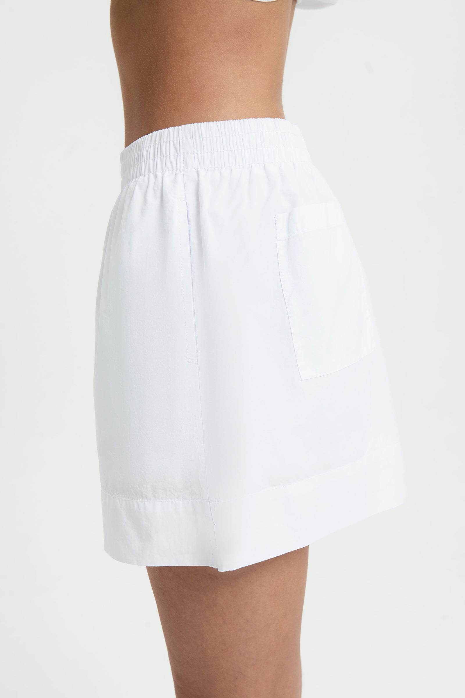 Nude Lucy Cruz Poplin Short In White 