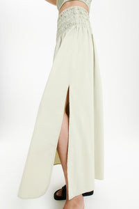 Nude Lucy Oasis Poplin Maxi Skirt in Eucalyptus
